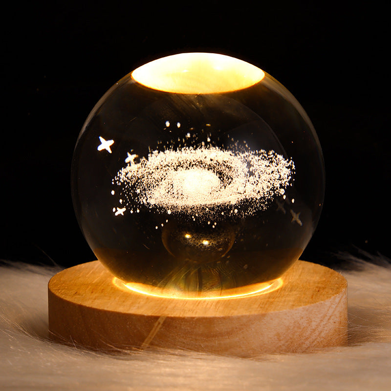 3D GLOWING CRYSTAL GLOBE