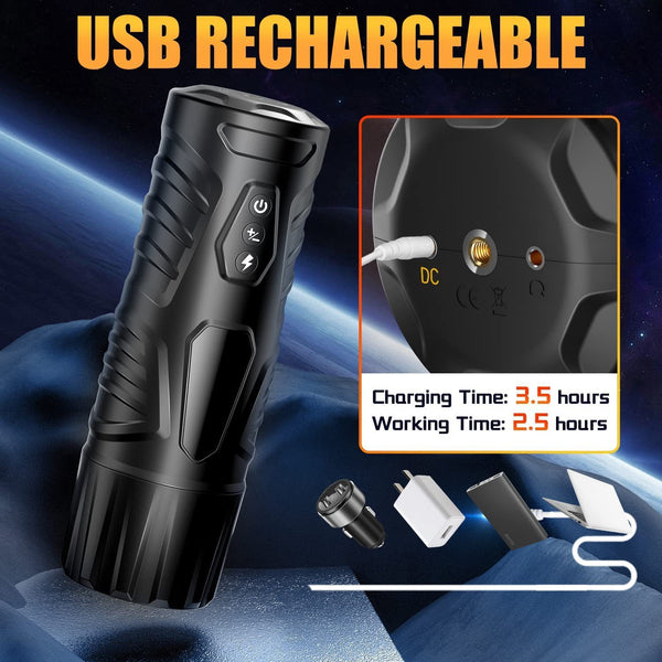 Men's Rotating Retractable Vibrator