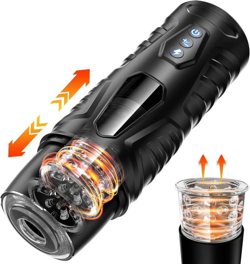 Men's Rotating Retractable Vibrator