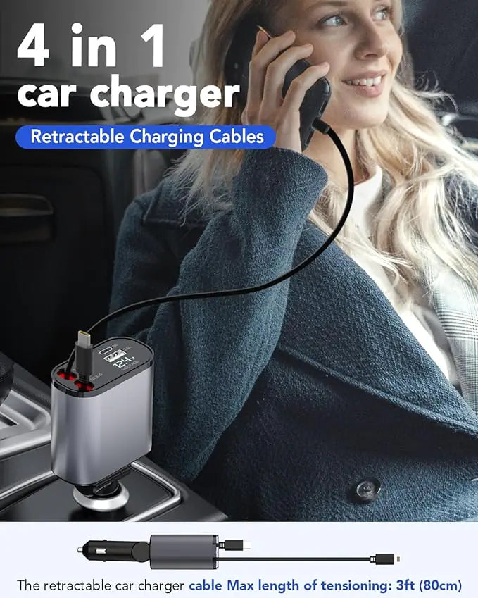 4 in 1 Fast Car Charger