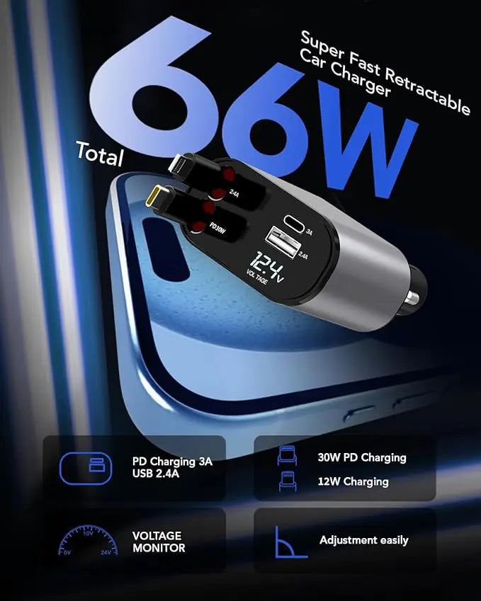 4 in 1 Fast Car Charger