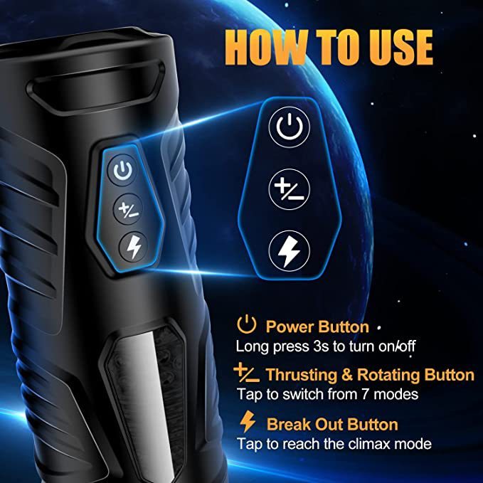 Men's Rotating Retractable Vibrator