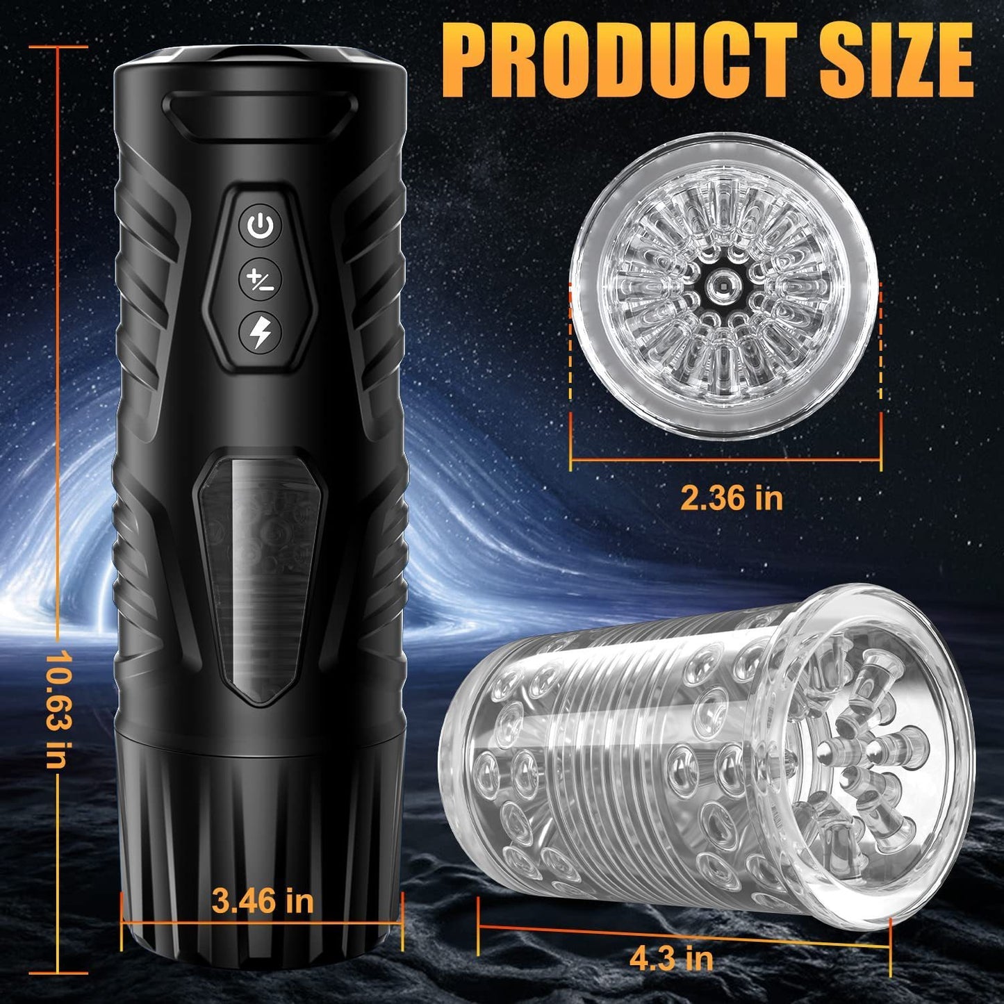 Men's Rotating Retractable Vibrator