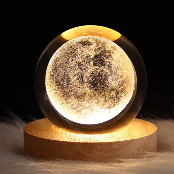 3D GLOWING CRYSTAL GLOBE