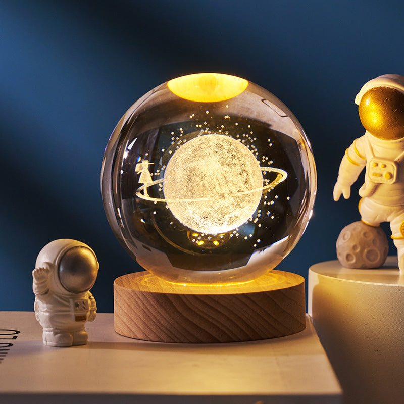 3D GLOWING CRYSTAL GLOBE