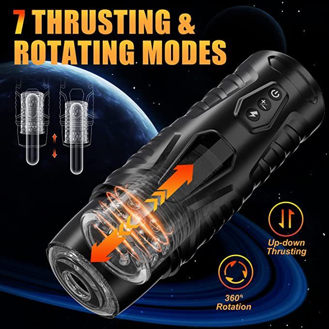 Men's Rotating Retractable Vibrator