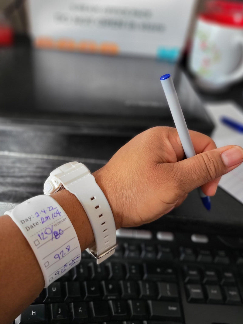 Note Erasable Silicone Wristband